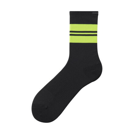 SHIMANO Socks ORIGINAL TALL black/yellow stripe / Size: S-M (36-40)