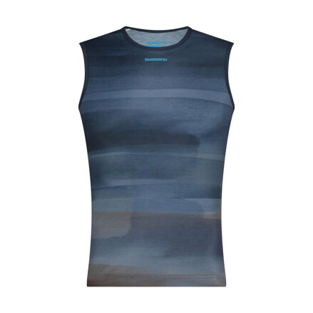 SHIMANO T-shirt VERTEX PRIMA SL BASE LAYER PRINTED aurora blue / Size: M