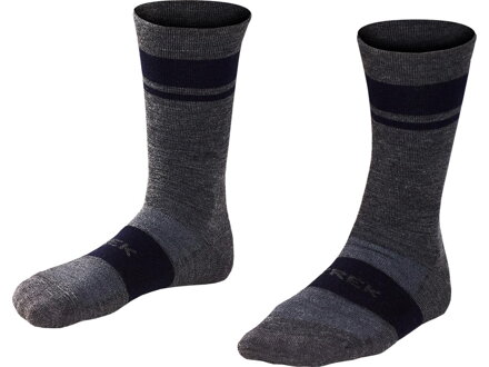 BONTRAGER Socks Trek Race Crew Cushioned Merino Wool gray