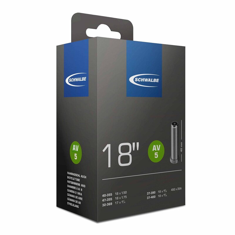 SCHWALBE Inner tube 18x1.50/1 3/8 AV 40mm