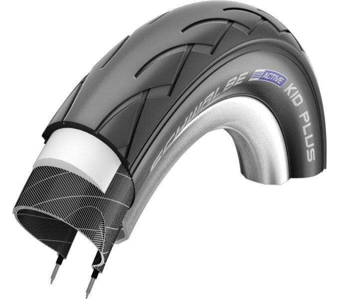 SCHWALBE Tire KID PLUS (47-203) 12x1.75 Active 50EPI PunctureGuard 350g Black SCHWALBE Tire KID PLUS (47-203) 12x1.75 Active 50EPI PunctureGuard 350g Black