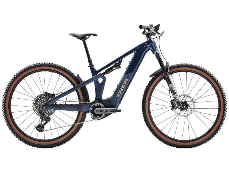 Trek Powerfly+ FS 8 Gen 4 2025 electric bike blue Trek Powerfly+ FS 8 Gen 4 2025 electric bike blue